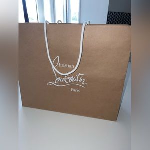 Authentic Christian Louboutin shopping bag large size 40 x 35”